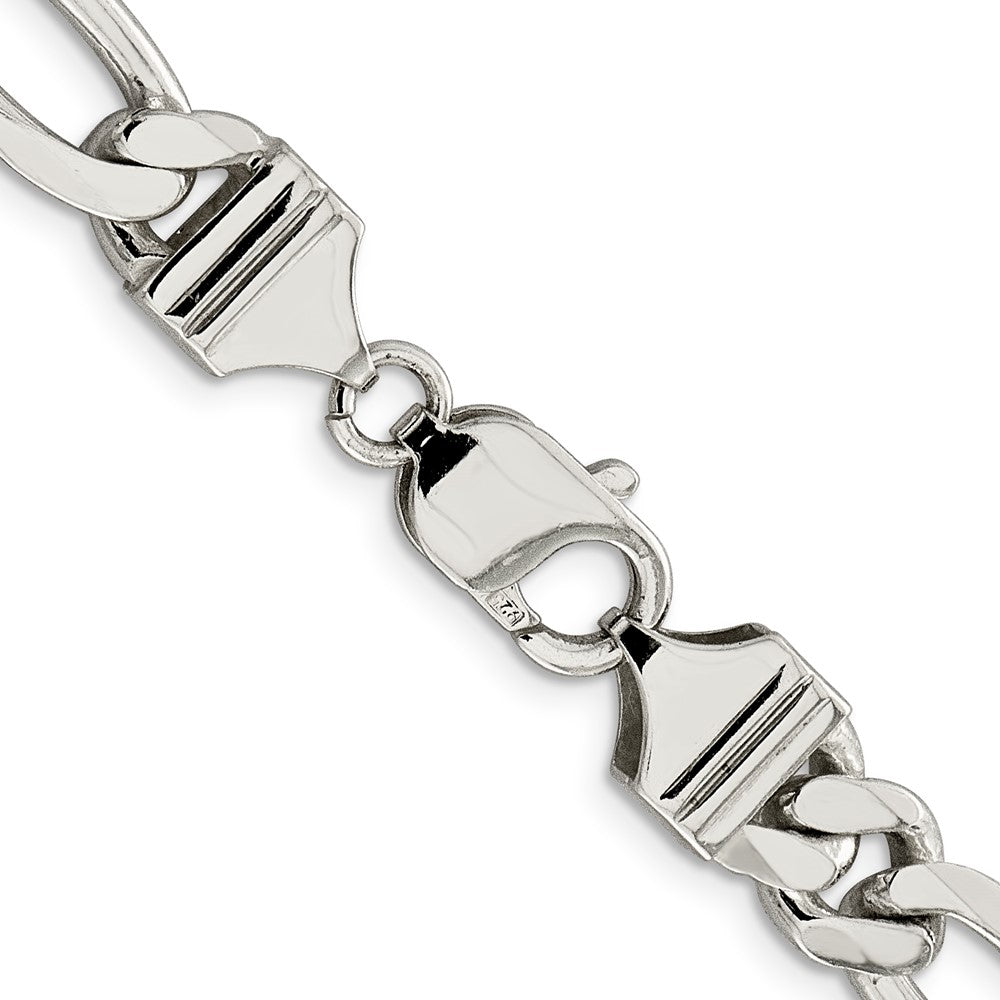 Sterling Silver 9mm Figaro Chain - Product Photo