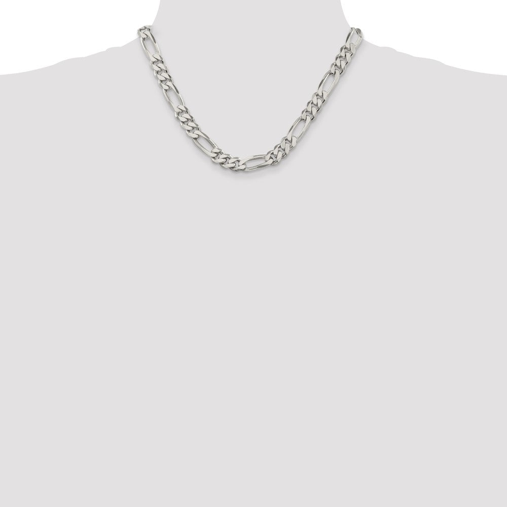 Sterling Silver 9mm Figaro Chain - Product Photo