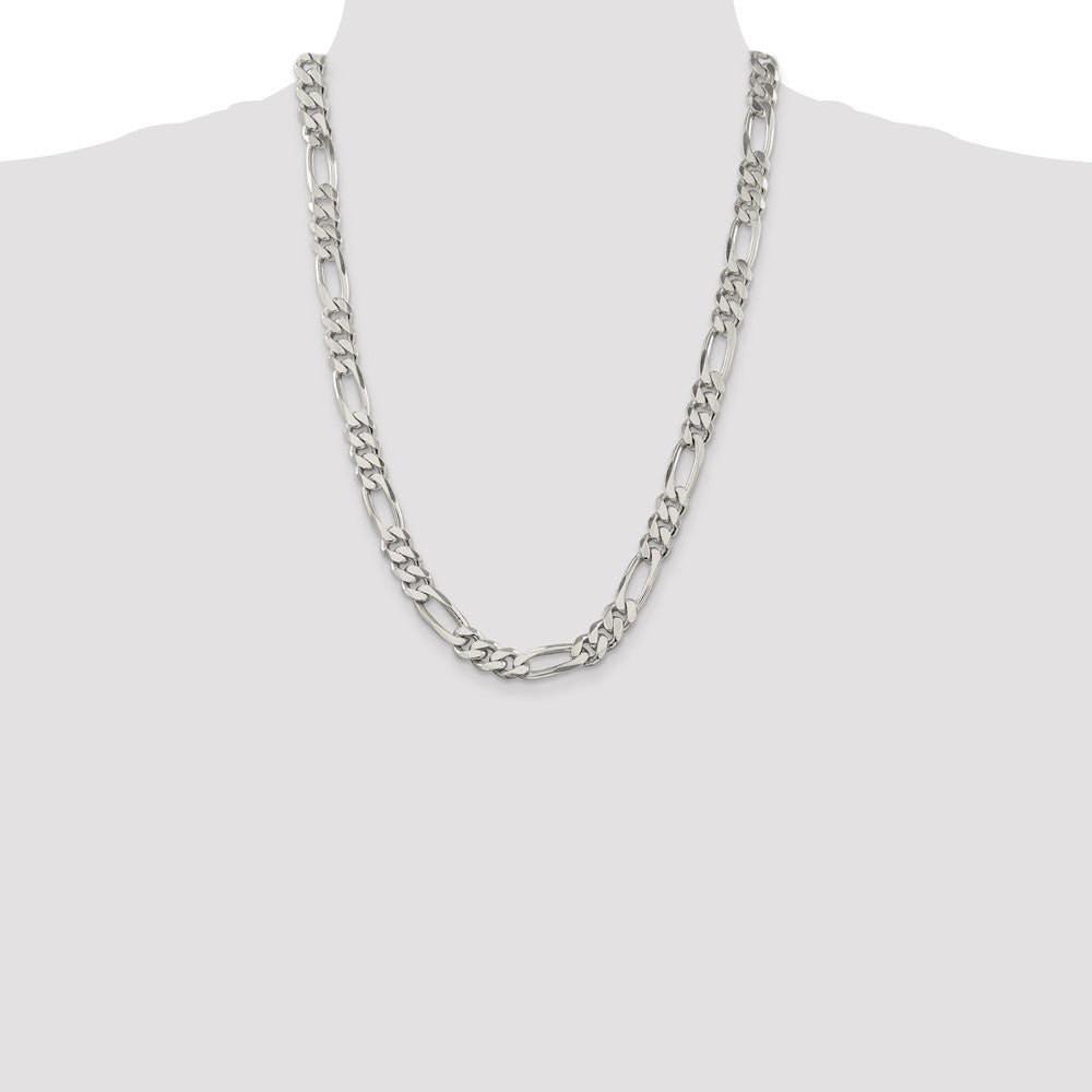 Sterling Silver 9mm Figaro Chain - Product Photo