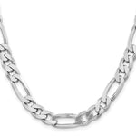 Sterling Silver Rhodium-plated 9mm Figaro Chain - Product Photo