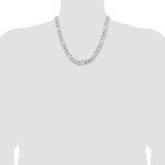 Sterling Silver Rhodium-plated 9mm Figaro Chain - Product Photo