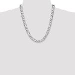 Sterling Silver Rhodium-plated 10.2mm Figaro Chain - Product Photo