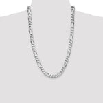 Sterling Silver Rhodium-plated 10.2mm Figaro Chain - Product Photo