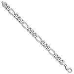 Sterling Silver Rhodium-plated 10.2mm Figaro Chain - Product Photo