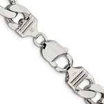 Sterling Silver 10.75mm Figaro Chain - Product Photo