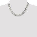 Sterling Silver 10.75mm Figaro Chain - Product Photo