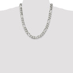 Sterling Silver 10.75mm Figaro Chain - Product Photo