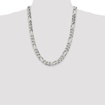 Sterling Silver 10.75mm Figaro Chain - Product Photo