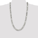Sterling Silver 10.75mm Figaro Chain - Product Photo