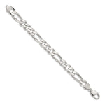 Sterling Silver 10.75mm Figaro Chain - Product Photo