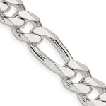 Sterling Silver 10.75mm Figaro Chain - Product Photo