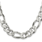 Sterling Silver 13.5mm Figaro Chain - Product Photo