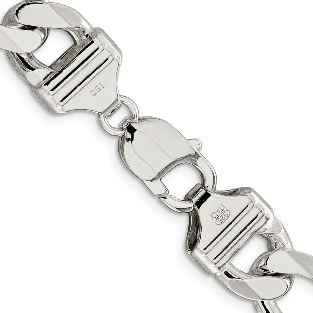 Sterling Silver 13.5mm Figaro Chain - Product Photo