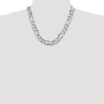 Sterling Silver 13.5mm Figaro Chain - Product Photo
