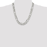 Sterling Silver 13.5mm Figaro Chain - Product Photo