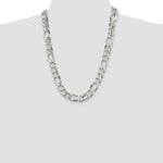 Sterling Silver 13.5mm Figaro Chain - Product Photo