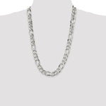 Sterling Silver 13.5mm Figaro Chain - Product Photo