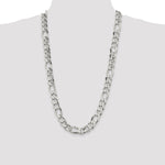 Sterling Silver 13.5mm Figaro Chain - Product Photo