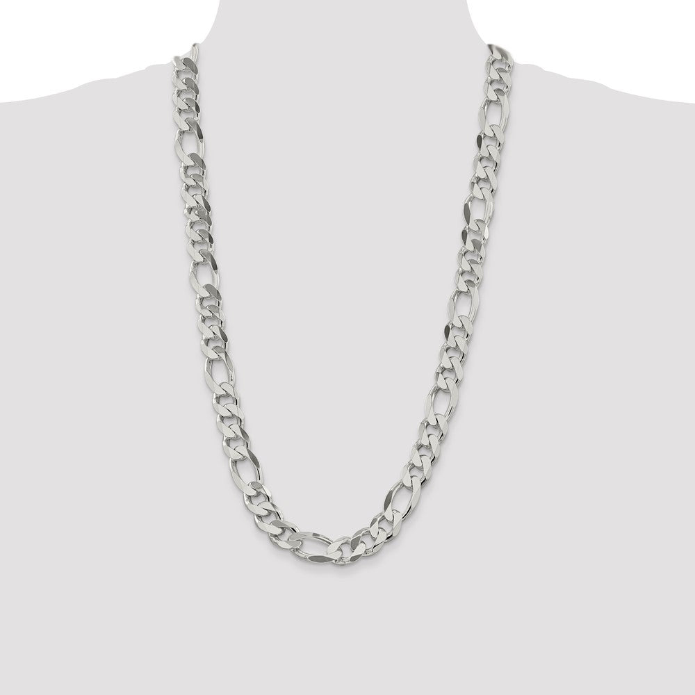 Sterling Silver 13.5mm Figaro Chain - Product Photo