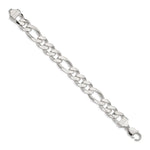 Sterling Silver 13.5mm Figaro Chain - Product Photo