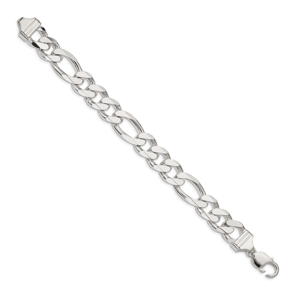 Sterling Silver 13.5mm Figaro Chain - Product Photo