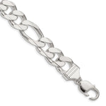 Sterling Silver 13.5mm Figaro Chain - Product Photo
