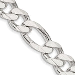 Sterling Silver 13.5mm Figaro Chain - Product Photo