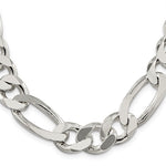 Sterling Silver 15mm Figaro Chain - Product Photo
