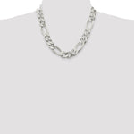 Sterling Silver 15mm Figaro Chain - Product Photo