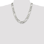 Sterling Silver 15mm Figaro Chain - Product Photo