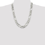 Sterling Silver 15mm Figaro Chain - Product Photo