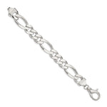 Sterling Silver 15mm Figaro Chain - Product Photo