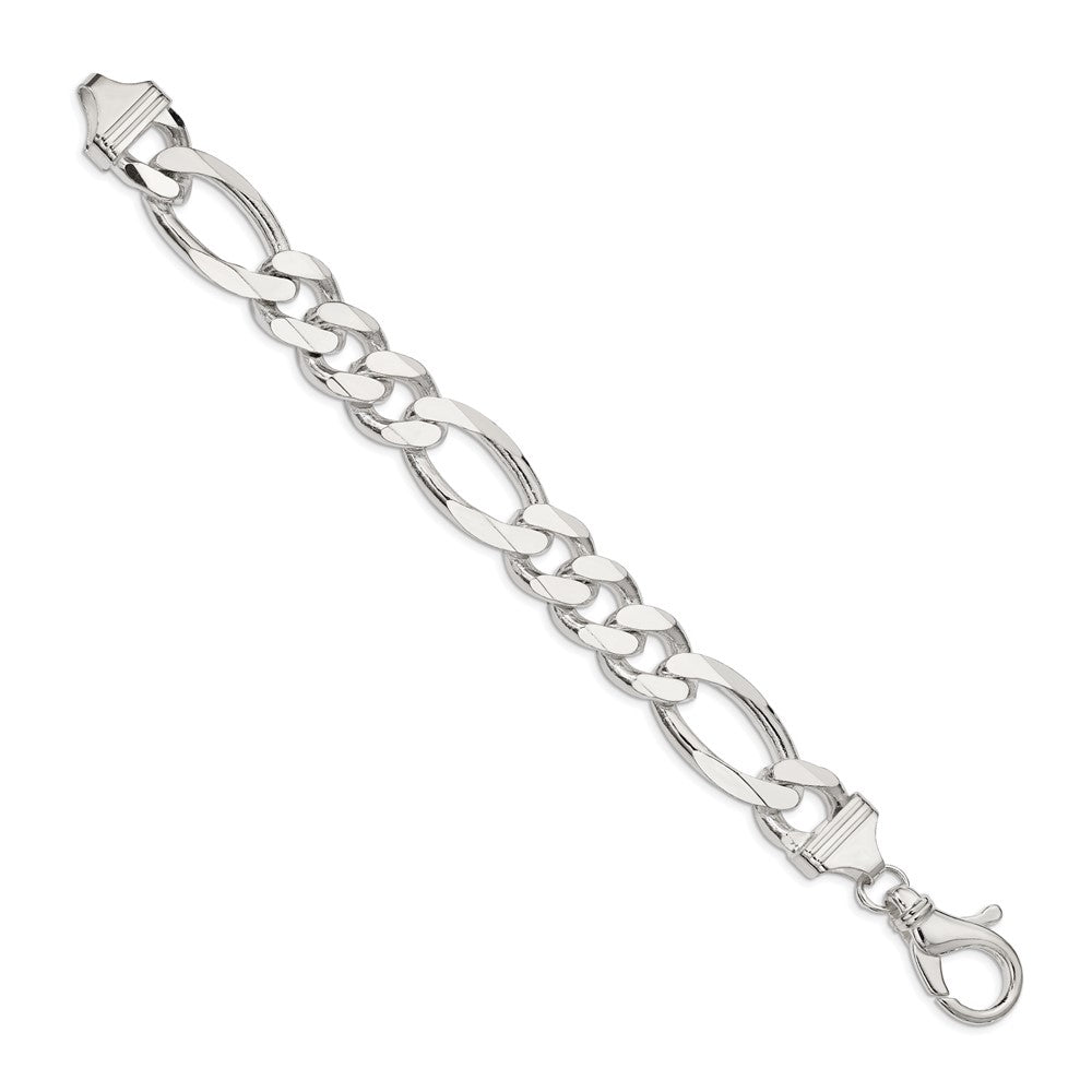 Sterling Silver 15mm Figaro Chain - Product Photo