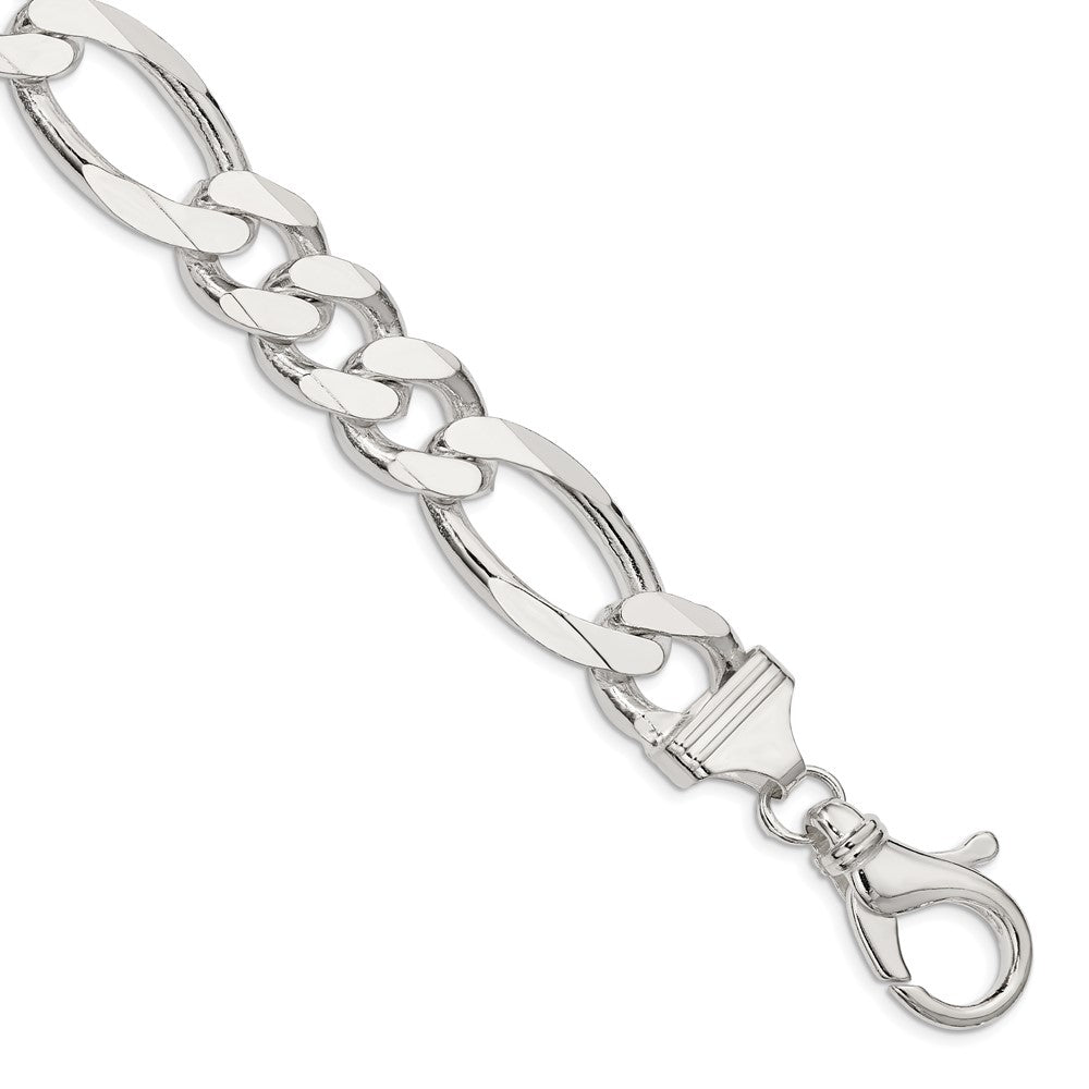 Sterling Silver 15mm Figaro Chain - Product Photo