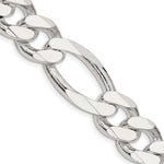 Sterling Silver 15mm Figaro Chain - Product Photo
