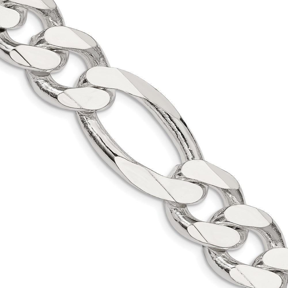 Sterling Silver 15mm Figaro Chain - Product Photo
