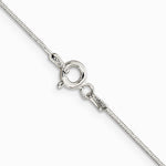 Sterling Silver .85mm Diamond-cut Snake Chain Necklace 16"-30" - Product Photo