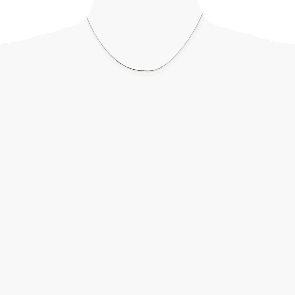 Sterling Silver .85mm Diamond-cut Snake Chain Necklace 16"-30" - Product Photo