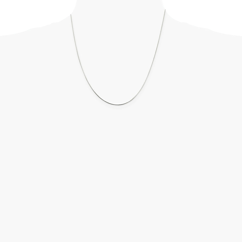 Sterling Silver .85mm Diamond-cut Snake Chain Necklace 16"-30" - Product Photo