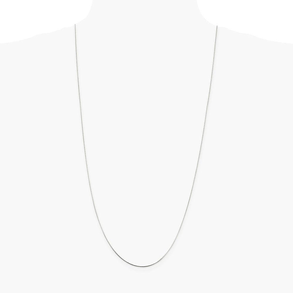 Sterling Silver .85mm Diamond-cut Snake Chain Necklace 16"-30" - Product Photo