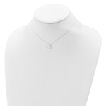Sterling Silver Heart 14 IN w/2 In EXT Necklace - Product Photo