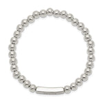 Sterling Silver Enameled MOM Stretch Bracelet - Product Photo