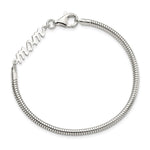 Sterling Silver MOM Bracelet - Product Photo