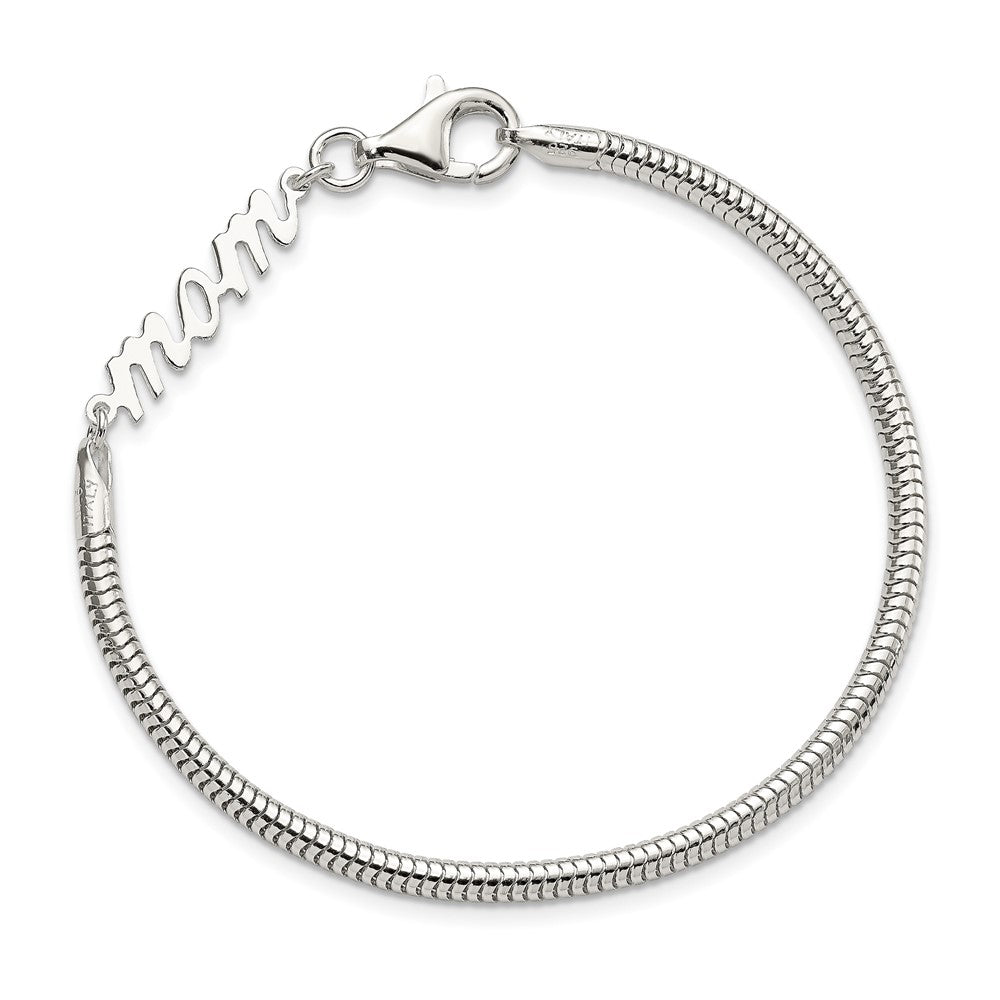 Sterling Silver MOM Bracelet - Product Photo