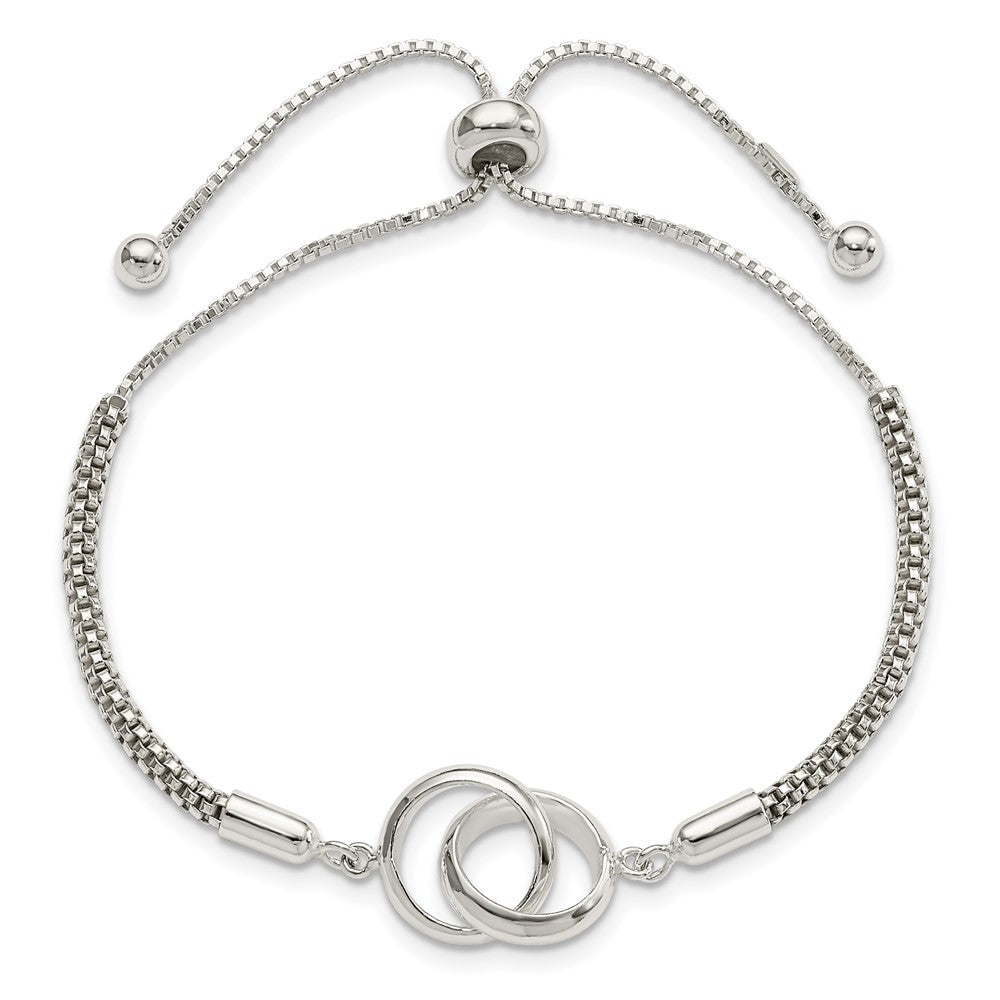 Sterling Silver Polished Adjustable Bracelet - Product Photo
