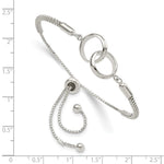 Sterling Silver Polished Adjustable Bracelet - Product Photo