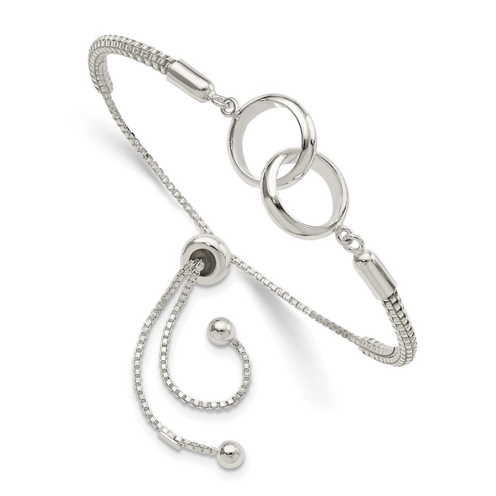Sterling Silver Polished Adjustable Bracelet - Product Photo