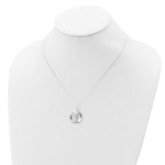 Sterling Silver CZ FIRST MY MOM, FOREVER MY FRIEND Necklace - Product Photo
