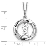 Sterling Silver CZ FIRST MY MOM, FOREVER MY FRIEND Necklace - Product Photo