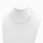 Sterling Silver Medal/Cross with 1.5in ext. Rosary Necklace - Product Photo